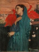 Edgar Degas Young Woman with Ibis USA oil painting artist